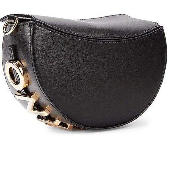 VALENTINO BY MARIO VALENTINO LUNAIRE LEATHER SADDLE SHOULDER BAG - Picture 6 of 8